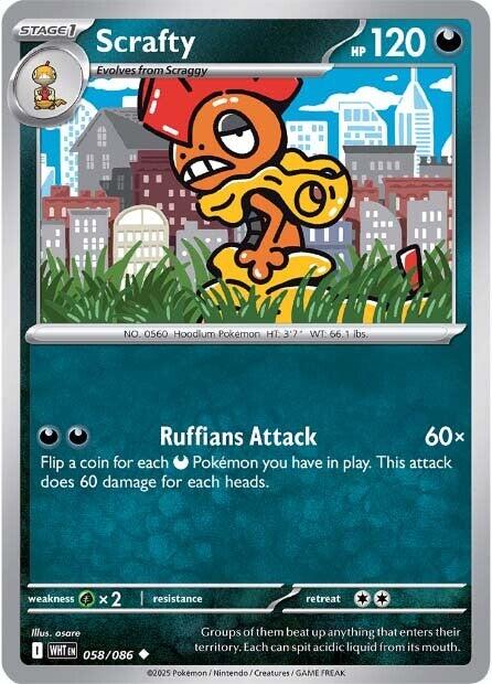 Scrafty (058/086) [Scarlet & Violet: White Flare] | Galaxy Games LLC