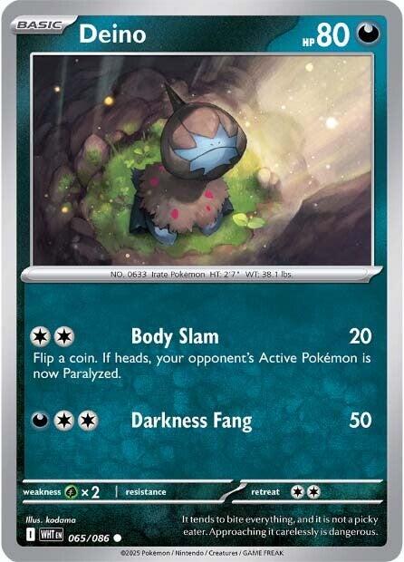 Deino (065/086) [Scarlet & Violet: White Flare] | Galaxy Games LLC