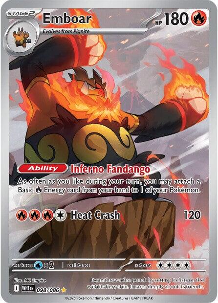 Emboar (098/086) [Scarlet & Violet: White Flare] | Galaxy Games LLC