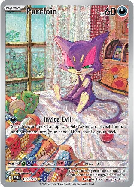 Purrloin (136/086) [Scarlet & Violet: White Flare] | Galaxy Games LLC