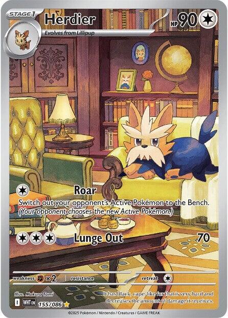 Herdier (155/086) [Scarlet & Violet: White Flare] | Galaxy Games LLC