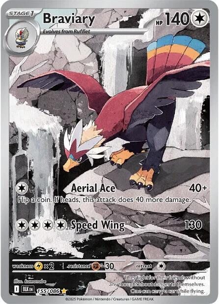 Braviary (155/086) [Scarlet & Violet: Black Bolt] | Galaxy Games LLC
