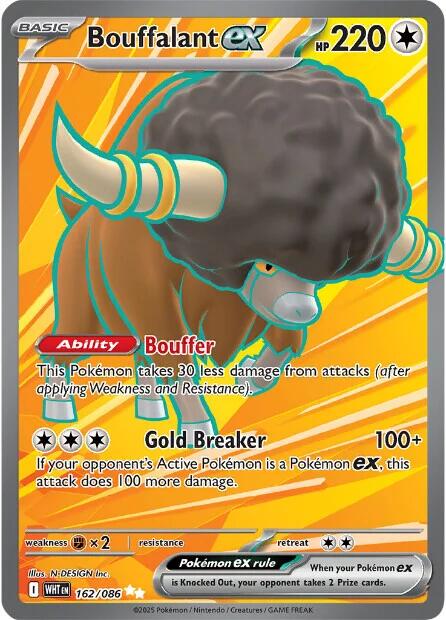 Bouffalant ex (162/086) [Scarlet & Violet: White Flare] | Galaxy Games LLC