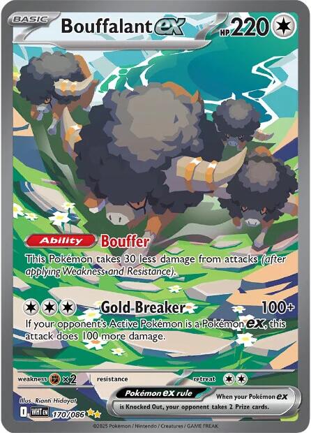 Bouffalant ex (170/086) [Scarlet & Violet: White Flare] | Galaxy Games LLC