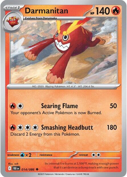 Darmanitan (014/086) [Scarlet & Violet: Black Bolt] | Galaxy Games LLC