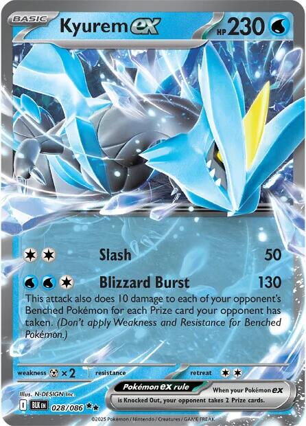 Kyurem ex (028/086) [Scarlet & Violet: Black Bolt] | Galaxy Games LLC