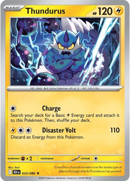 Thundurus (033/086) [Scarlet & Violet: Black Bolt] | Galaxy Games LLC