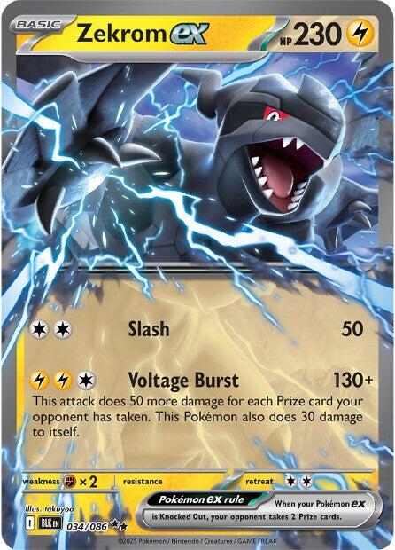 Zekrom ex (034/086) [Scarlet & Violet: Black Bolt] | Galaxy Games LLC