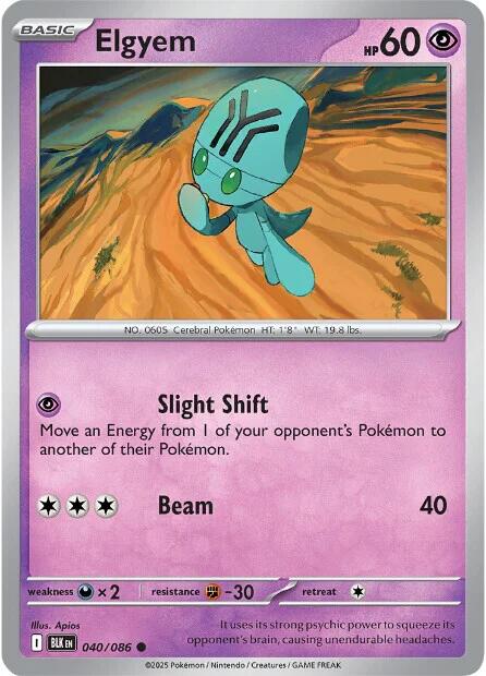 Elgyem (040/086) [Scarlet & Violet: Black Bolt] | Galaxy Games LLC