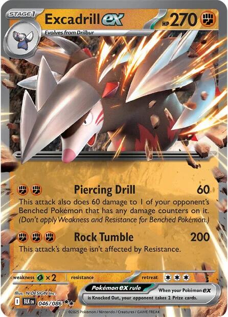 Excadrill ex (046/086) [Scarlet & Violet: Black Bolt] | Galaxy Games LLC