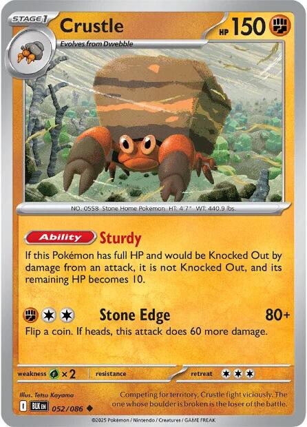 Crustle (052/086) [Scarlet & Violet: Black Bolt] | Galaxy Games LLC