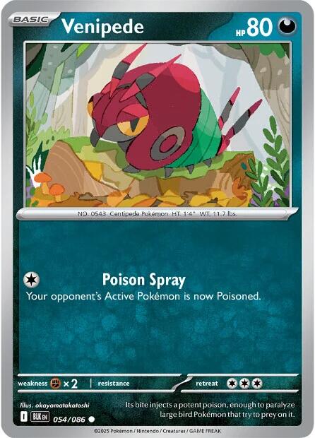 Venipede (054/086) [Scarlet & Violet: Black Bolt] | Galaxy Games LLC