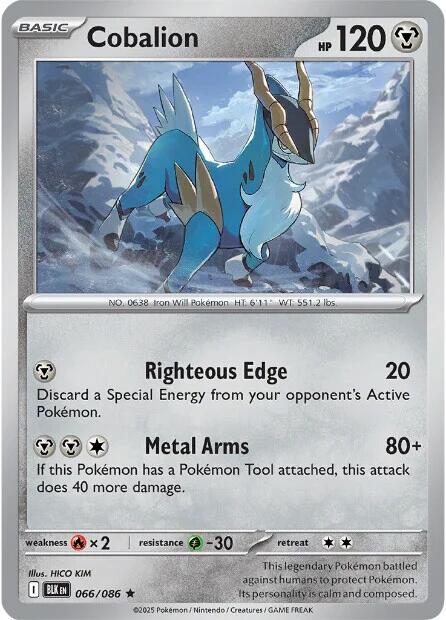 Cobalion (066/086) [Scarlet & Violet: Black Bolt] | Galaxy Games LLC