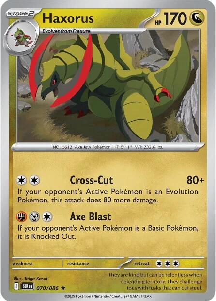 Haxorus (070/086) [Scarlet & Violet: Black Bolt] | Galaxy Games LLC