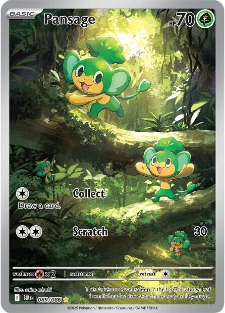 Pansage (089/086) [Scarlet & Violet: Black Bolt] | Galaxy Games LLC