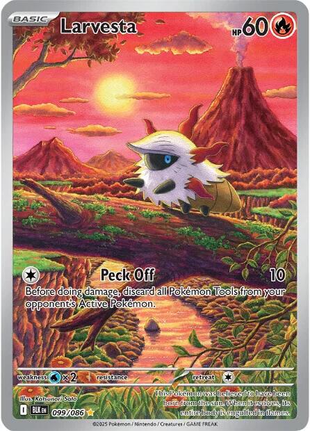 Larvesta (099/086) [Scarlet & Violet: Black Bolt] | Galaxy Games LLC