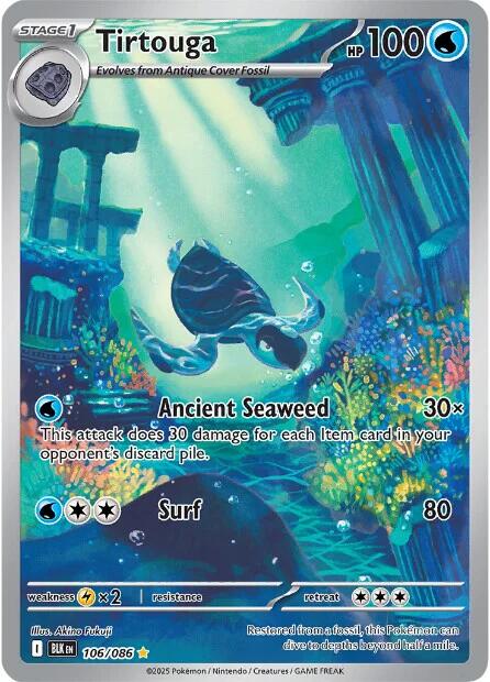 Tirtouga (106/086) [Scarlet & Violet: Black Bolt] | Galaxy Games LLC