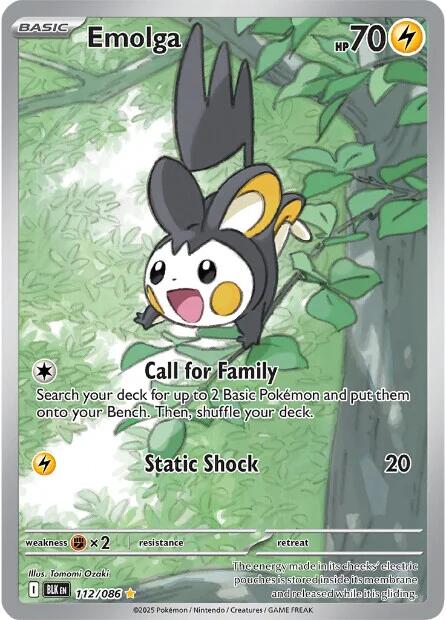 Emolga (112/086) [Scarlet & Violet: Black Bolt] | Galaxy Games LLC