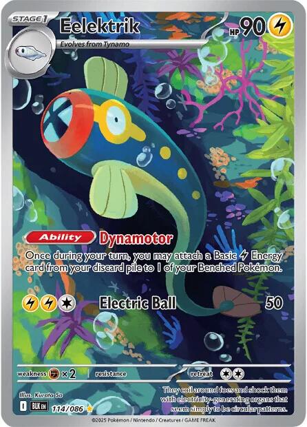 Eelektrik (114/086) [Scarlet & Violet: Black Bolt] | Galaxy Games LLC
