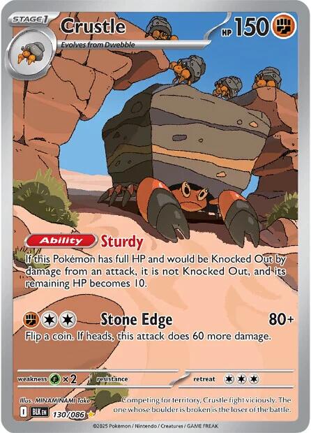 Crustle (130/086) [Scarlet & Violet: Black Bolt] | Galaxy Games LLC
