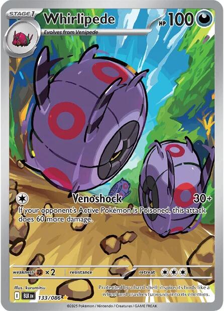 Whirlipede (133/086) [Scarlet & Violet: Black Bolt] | Galaxy Games LLC