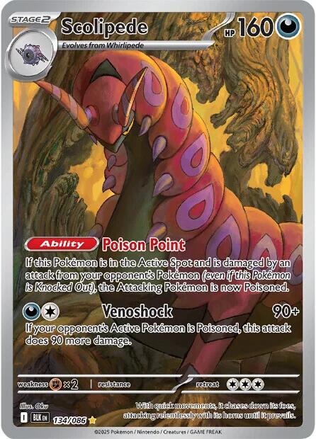 Scolipede (134/086) [Scarlet & Violet: Black Bolt] | Galaxy Games LLC
