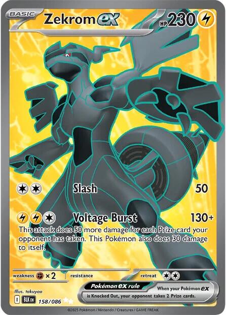 Zekrom ex (158/086) [Scarlet & Violet: Black Bolt] | Galaxy Games LLC