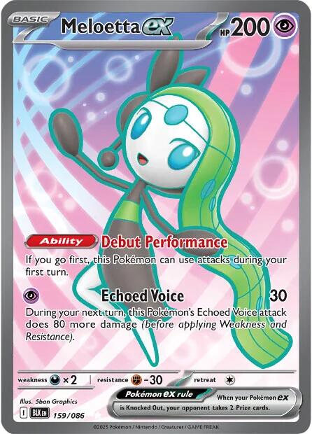 Meloetta ex (159/086) [Scarlet & Violet: Black Bolt] | Galaxy Games LLC