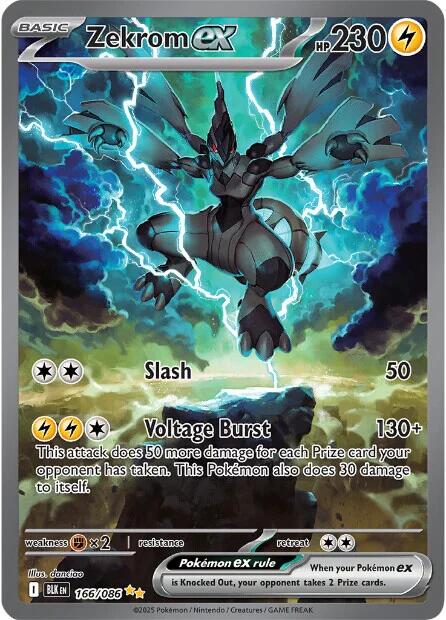 Zekrom ex (166/086) [Scarlet & Violet: Black Bolt] | Galaxy Games LLC