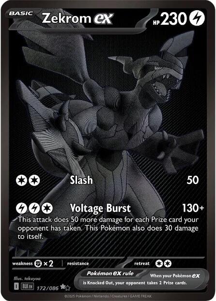 Zekrom ex (172/086) [Scarlet & Violet: Black Bolt] | Galaxy Games LLC