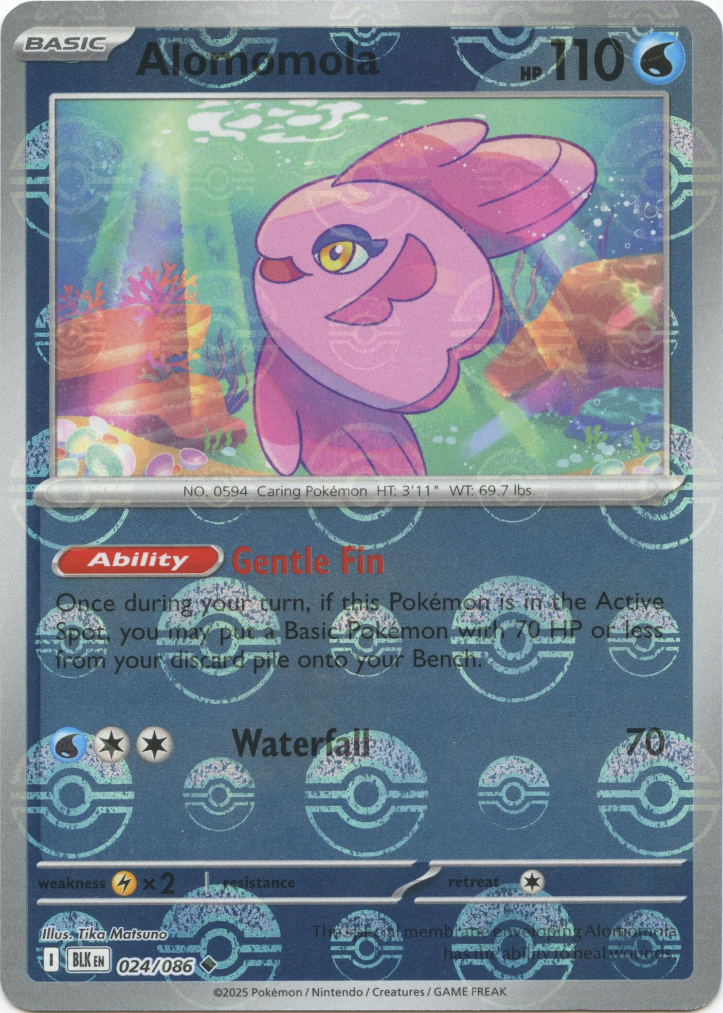 Alomomola (024/086) (Poke Ball Pattern) [Scarlet & Violet: Black Bolt] | Galaxy Games LLC