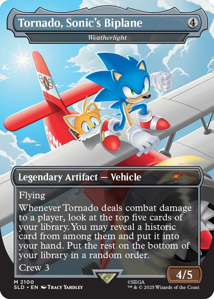 Tornado, Sonic's Biplane - Weatherlight [Secret Lair Drop Series] | Galaxy Games LLC
