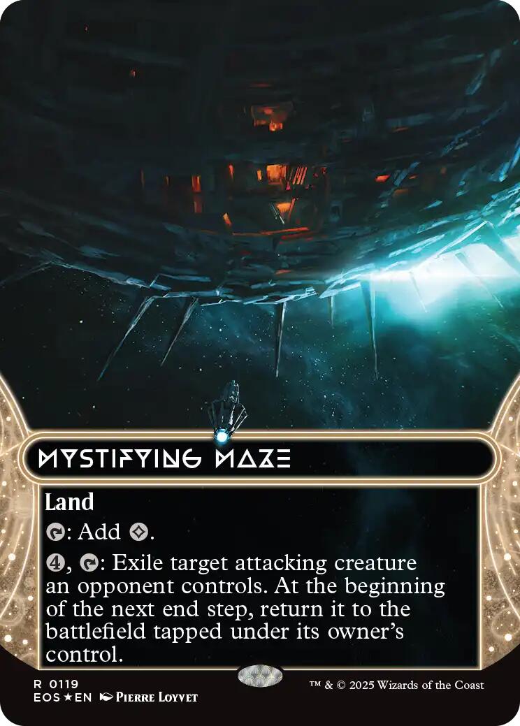 Mystifying Maze (0119) (Borderless) (Galaxy Foil) [Edge of Eternities: Stellar Sights] | Galaxy Games LLC