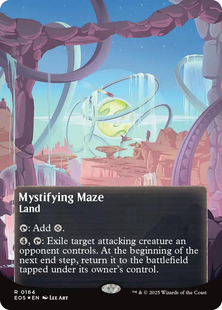 Mystifying Maze (0164) (Borderless) (Galaxy Foil) [Edge of Eternities: Stellar Sights] | Galaxy Games LLC
