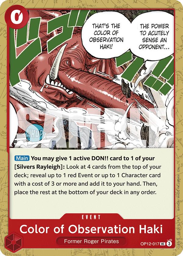 Color of Observation Haki [Legacy of the Master] | Galaxy Games LLC