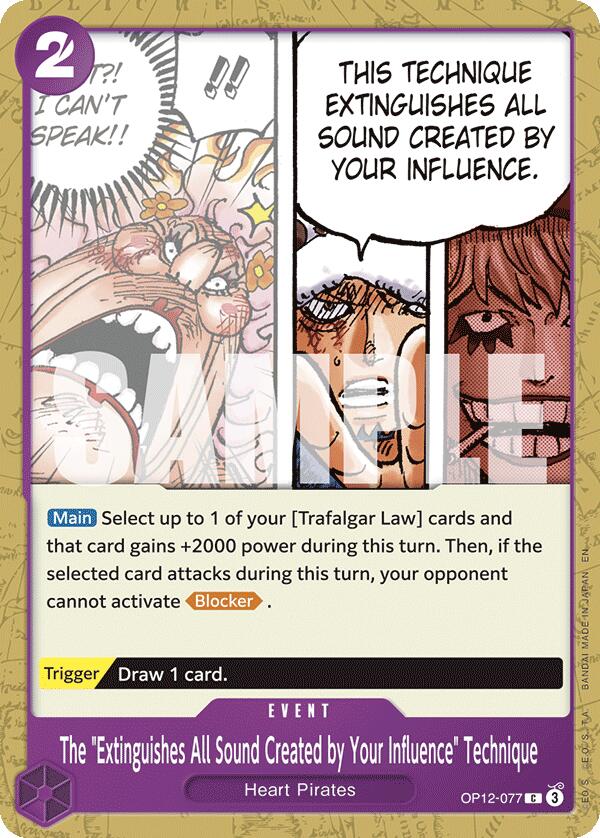 The "Extinguishes All Sound Created by Your Influence" Technique [Legacy of the Master] | Galaxy Games LLC