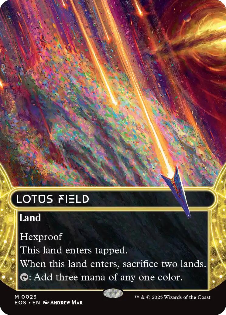 Lotus Field (0023) (Borderless) [Edge of Eternities: Stellar Sights] | Galaxy Games LLC