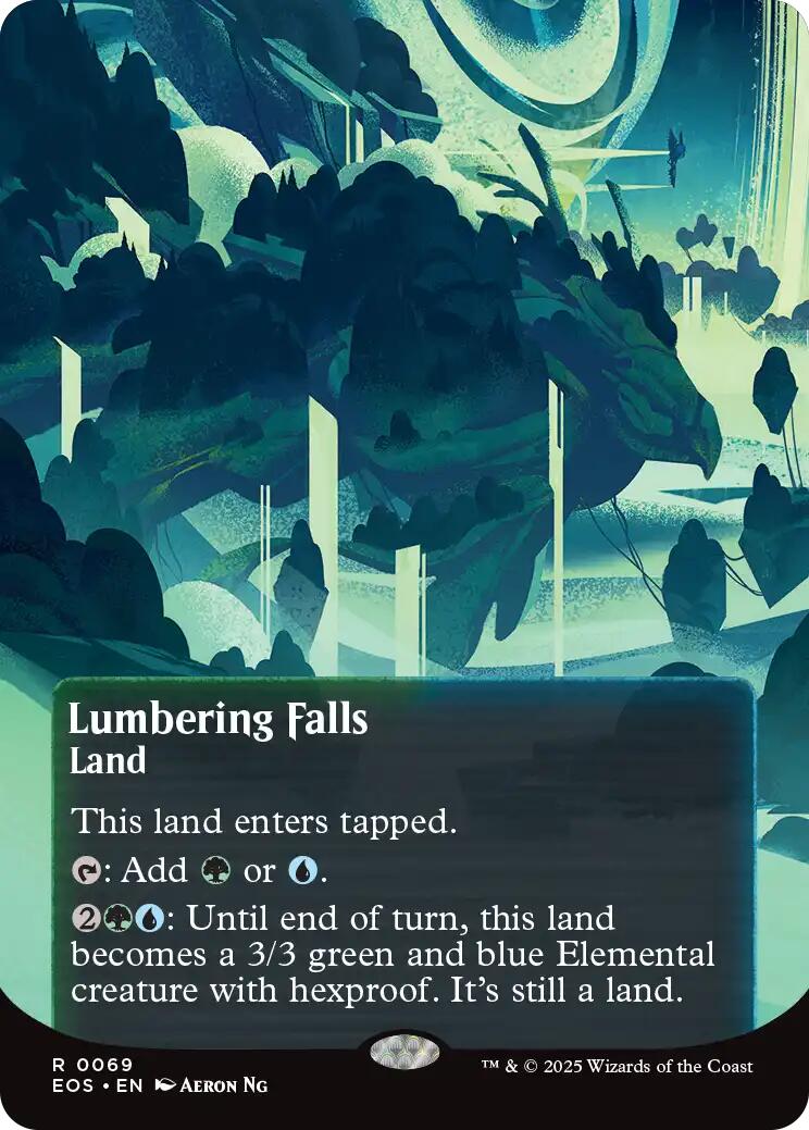 Lumbering Falls (0069) (Borderless) [Edge of Eternities: Stellar Sights] | Galaxy Games LLC