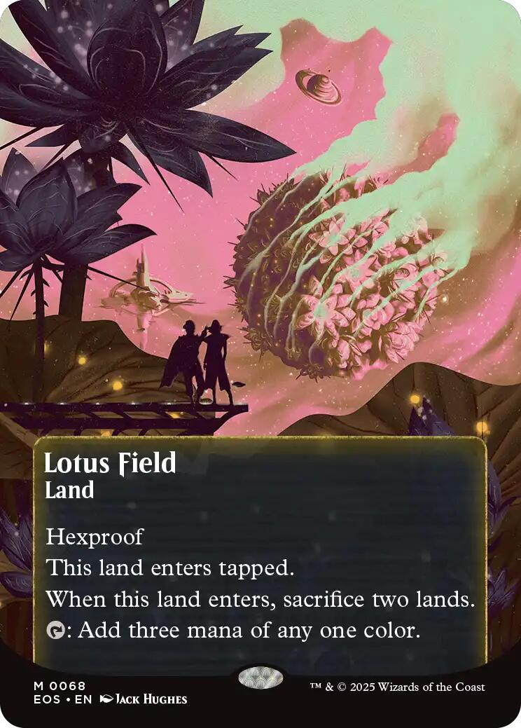 Lotus Field (0068) (Borderless) [Edge of Eternities: Stellar Sights] | Galaxy Games LLC