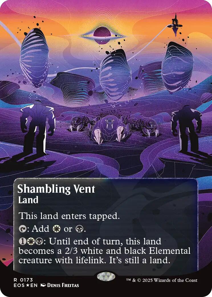 Shambling Vent (0173) (Borderless) (Galaxy Foil) [Edge of Eternities: Stellar Sights] | Galaxy Games LLC