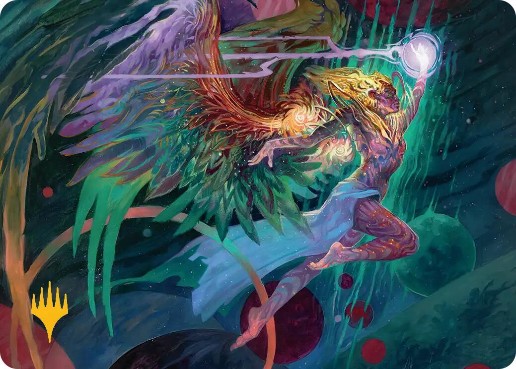 Exalted Sunborn Art Card (Gold-Stamped Signature) [Edge of Eternities Art Series] | Galaxy Games LLC