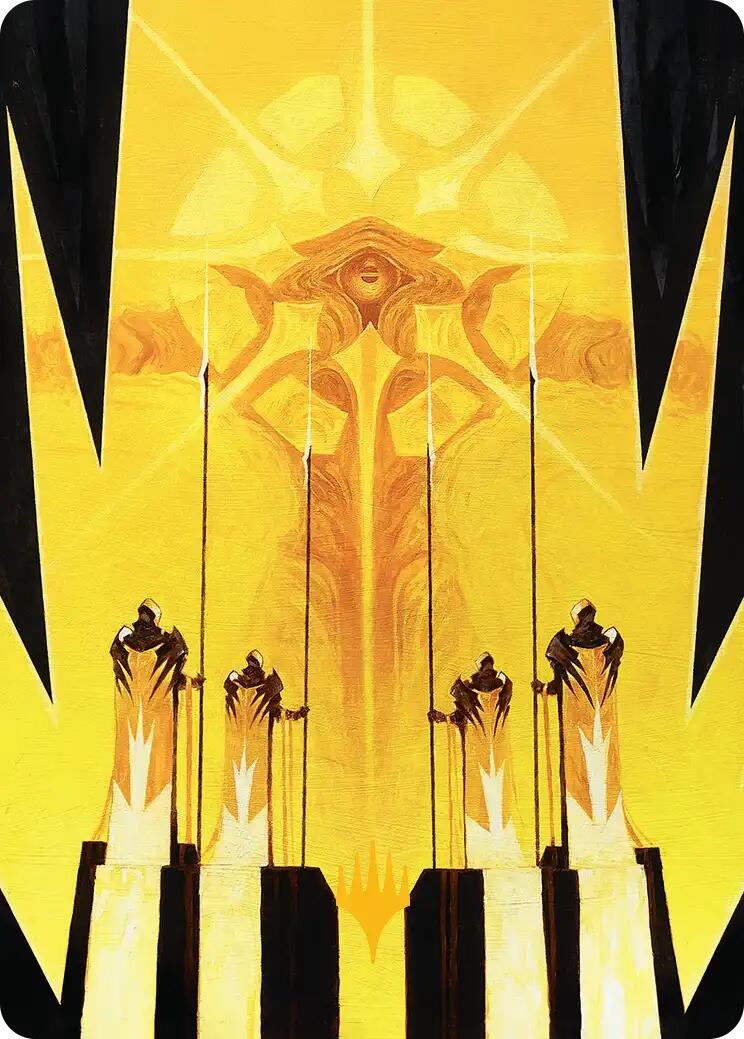 Hardlight Containment Art Card (Gold-Stamped Planeswalker Symbol) [Edge of Eternities Art Series] | Galaxy Games LLC