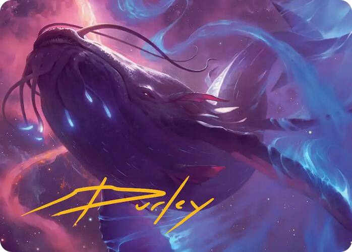 Starbreach Whale Art Card (Gold-Stamped Signature) [Edge of Eternities Art Series] | Galaxy Games LLC