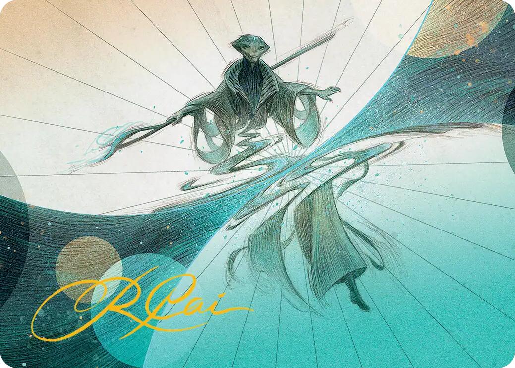 Weftwalking Art Card (Gold-Stamped Signature) [Edge of Eternities Art Series] | Galaxy Games LLC