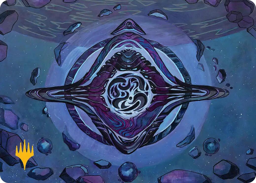 Archenemy's Charm Art Card (Gold-Stamped Planeswalker Symbol) [Edge of Eternities Art Series] | Galaxy Games LLC
