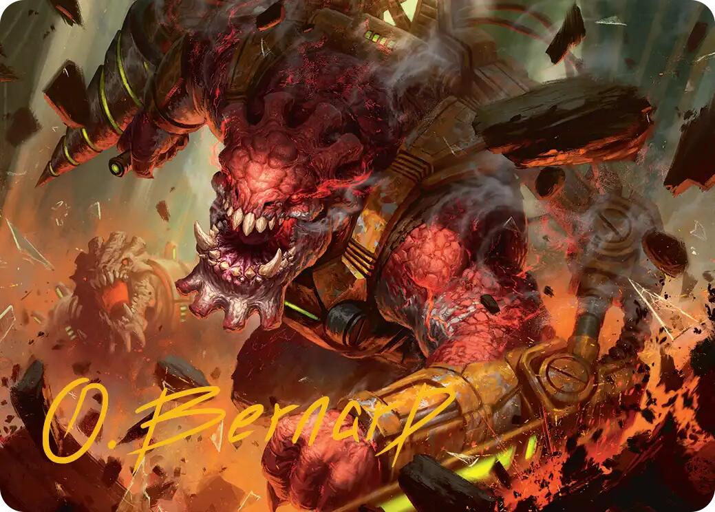 Full Bore Art Card (Gold-Stamped Signature) [Edge of Eternities Art Series] | Galaxy Games LLC