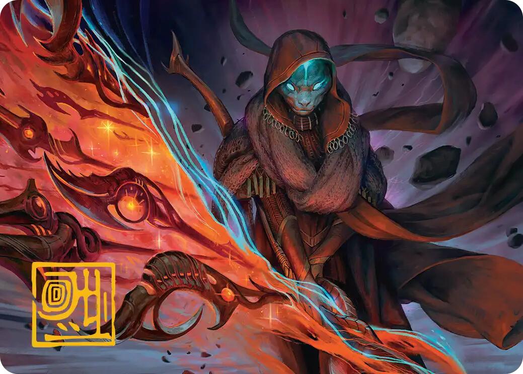 Weftstalker Ardent Art Card (Gold-Stamped Signature) [Edge of Eternities Art Series] | Galaxy Games LLC