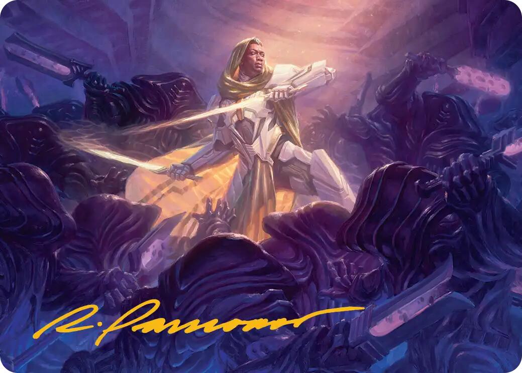Syr Vondam, Sunstar Exemplar Art Card (Gold-Stamped Signature) [Edge of Eternities Art Series] | Galaxy Games LLC
