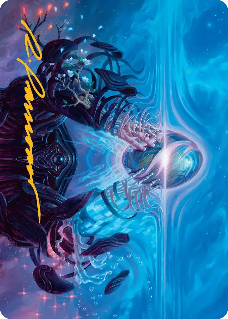 The Endstone Art Card (Gold-Stamped Signature) [Edge of Eternities Art Series] | Galaxy Games LLC