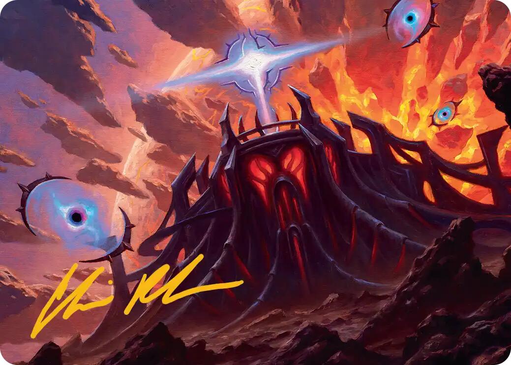 Secluded Starforge Art Card (Gold-Stamped Signature) [Edge of Eternities Art Series] | Galaxy Games LLC